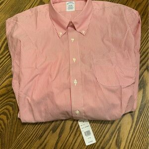 Brooks Brothers Pink Striped Button Down Shirt